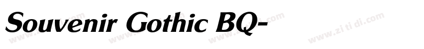 Souvenir Gothic BQ字体转换